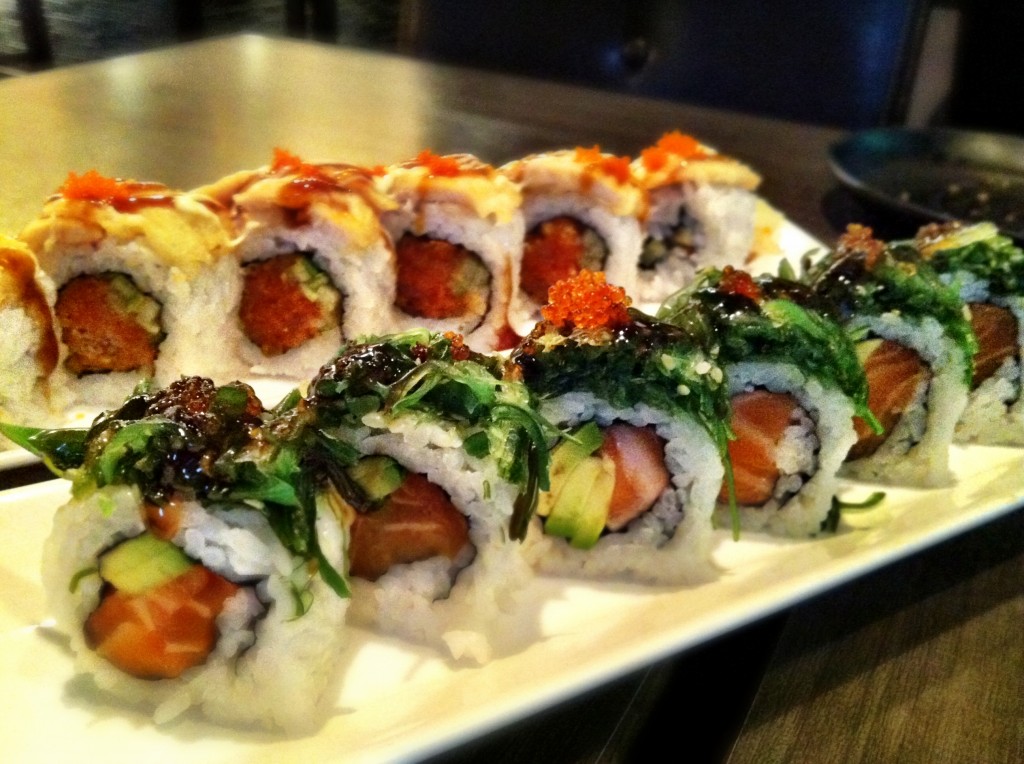 Chef Special Rolls: Tuna Lover (back) & Submarine (front) @ Charcoal Sushi BBQ