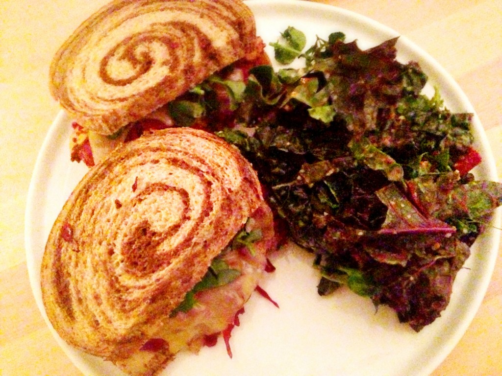 Tempeh reuben @ Heirloom Vegetarian