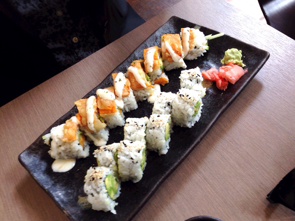 Yam Tempura Roll & Avocado Roll @ Kita No Donburi