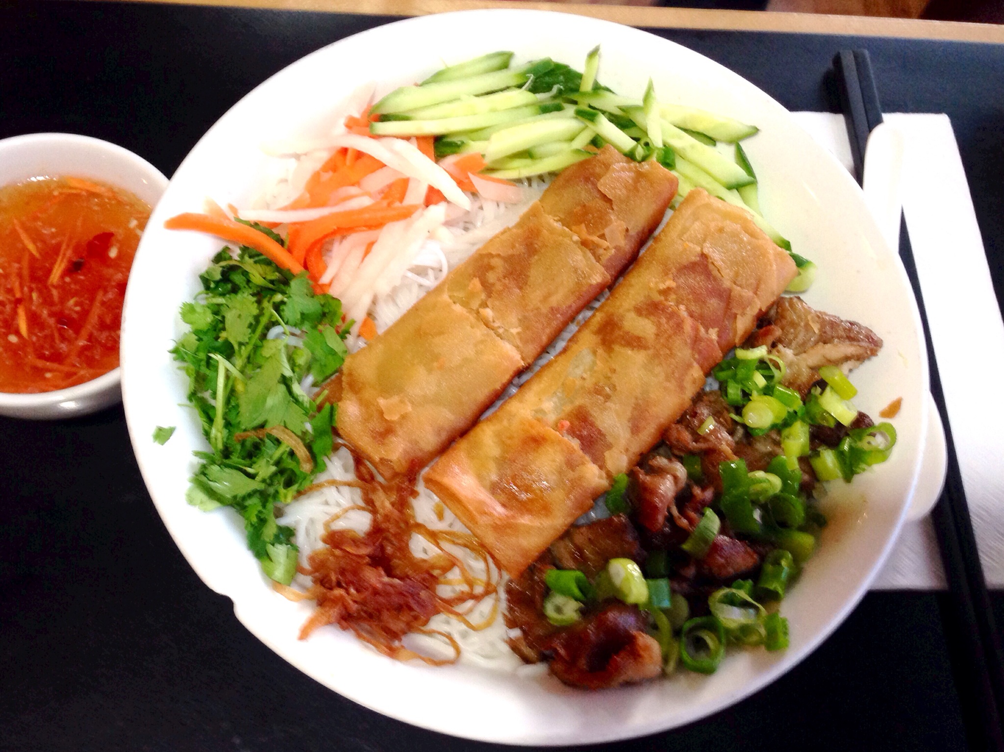 Spring Roll & Pork on Vermicelli @ Thai Son
