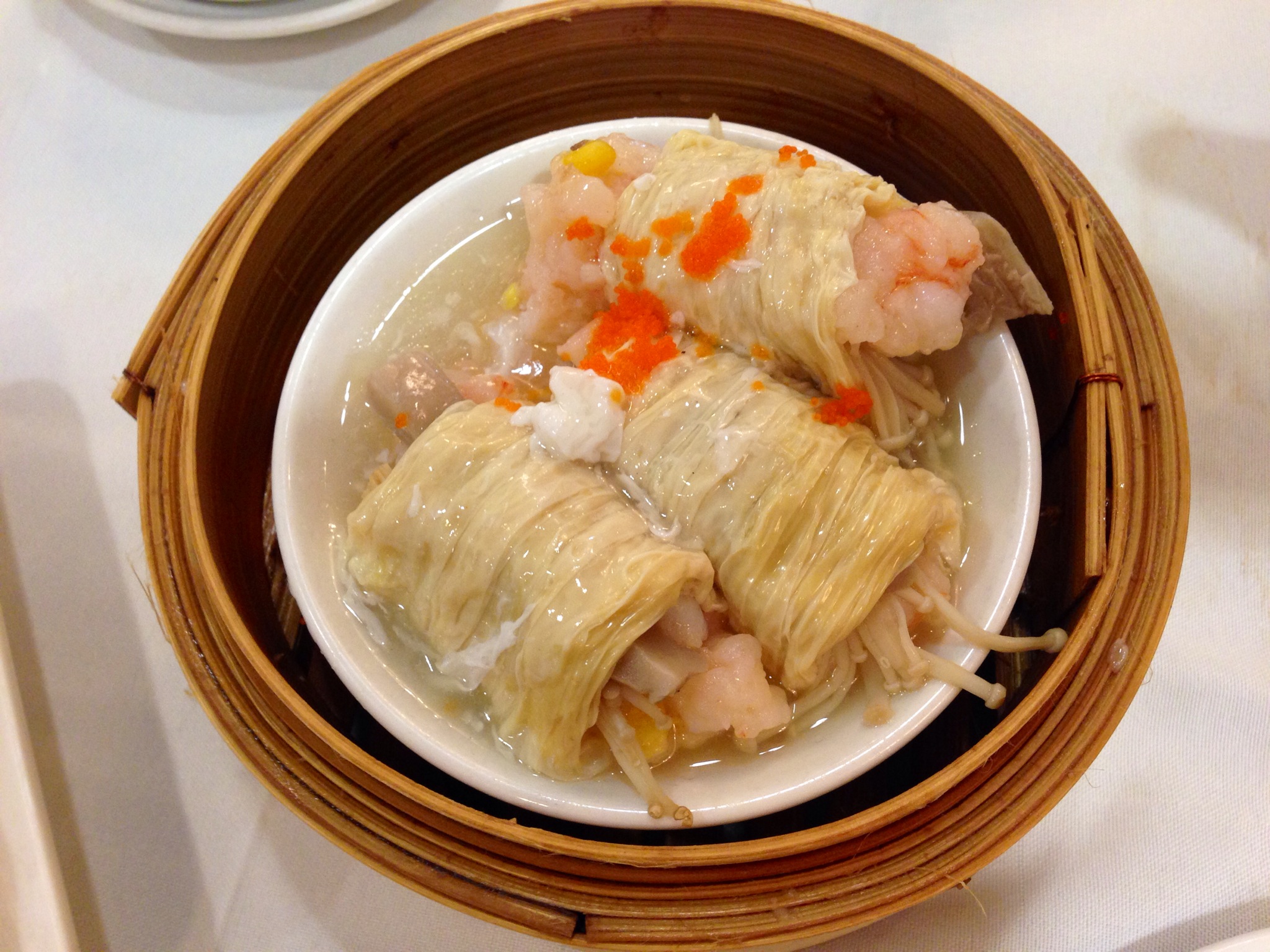 Bean Curd Wrap with Shrimp & Mushroom @ HML