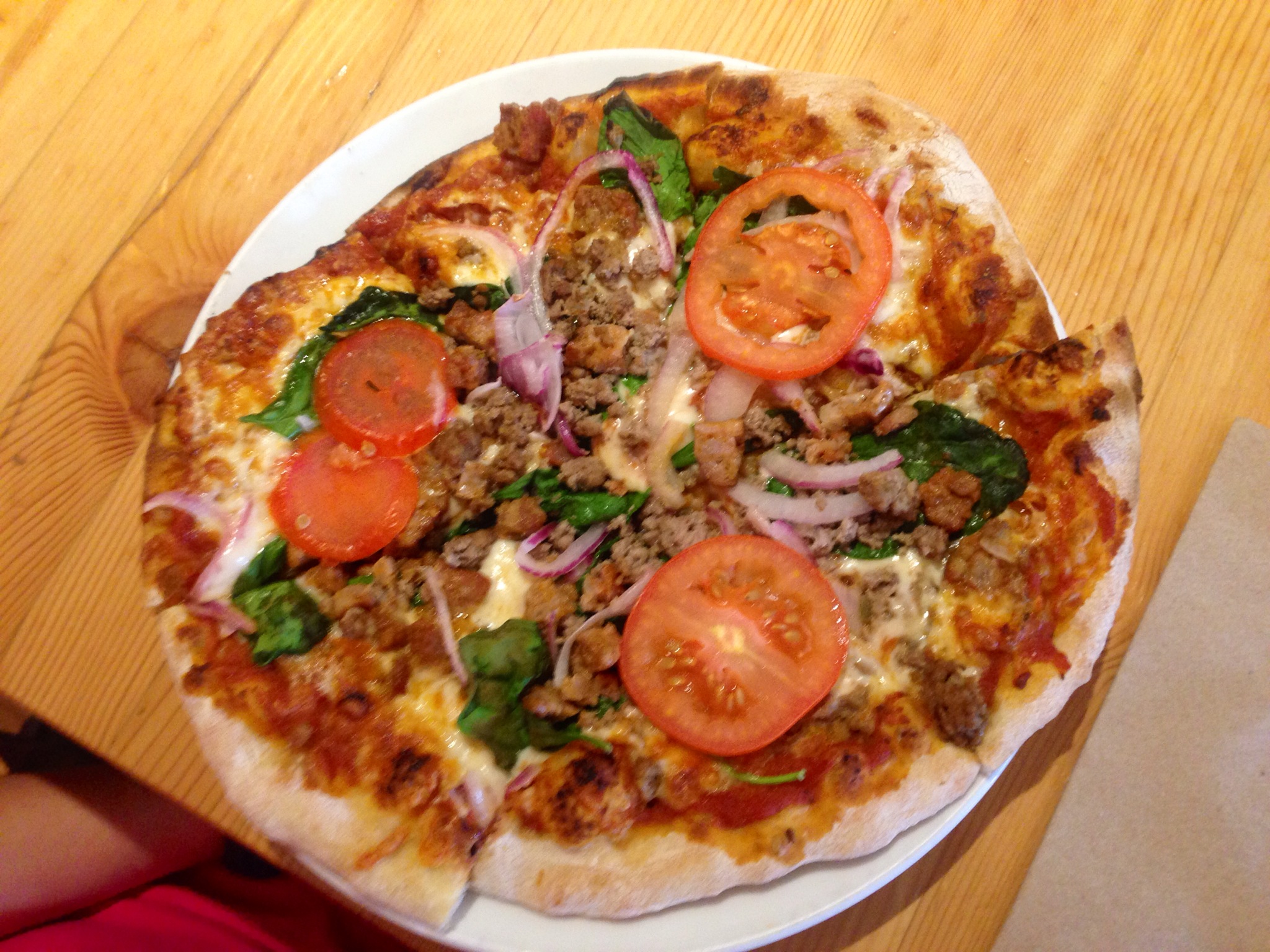 "Naturally Meaty" Flatbread Pizza @ Rocky Mountain Flatbread