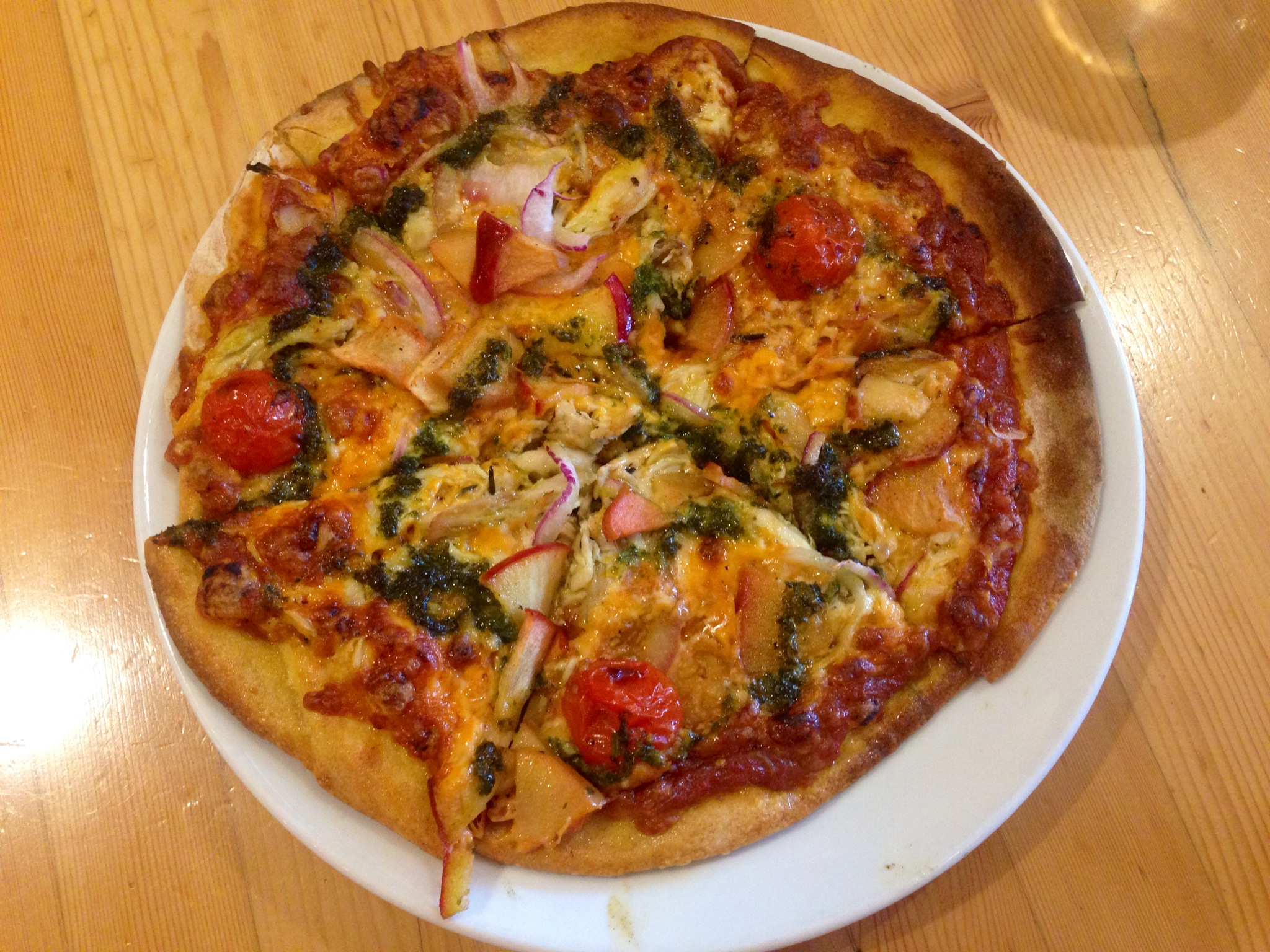 "Apple Chicken" Flatbread Pizza @ Rocky Mountain Flatbread
