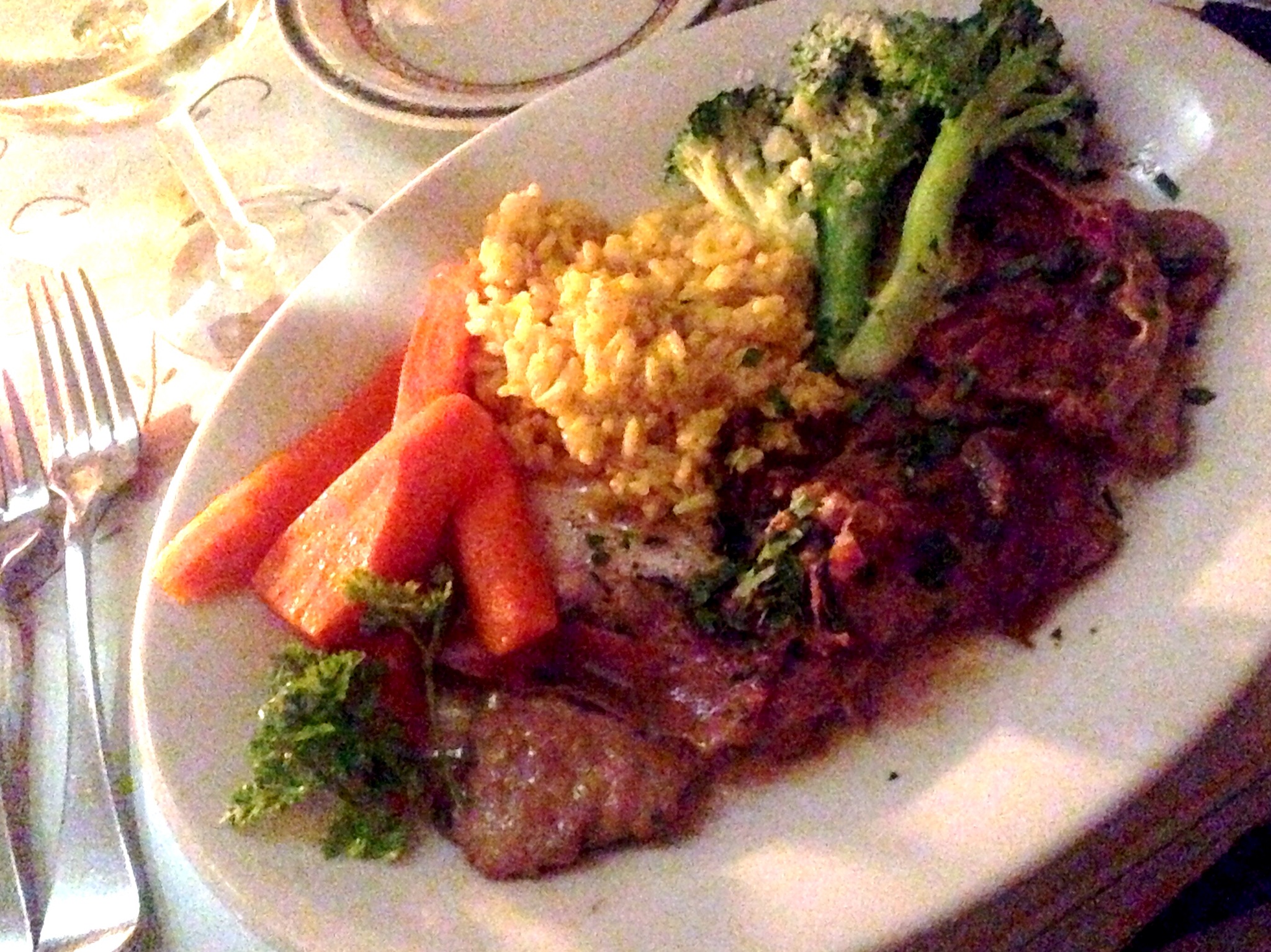 Saltinbocca Alla Romana (Veal with sage, prosciutto, & white wine) @ La Baia Ristorante Italiano