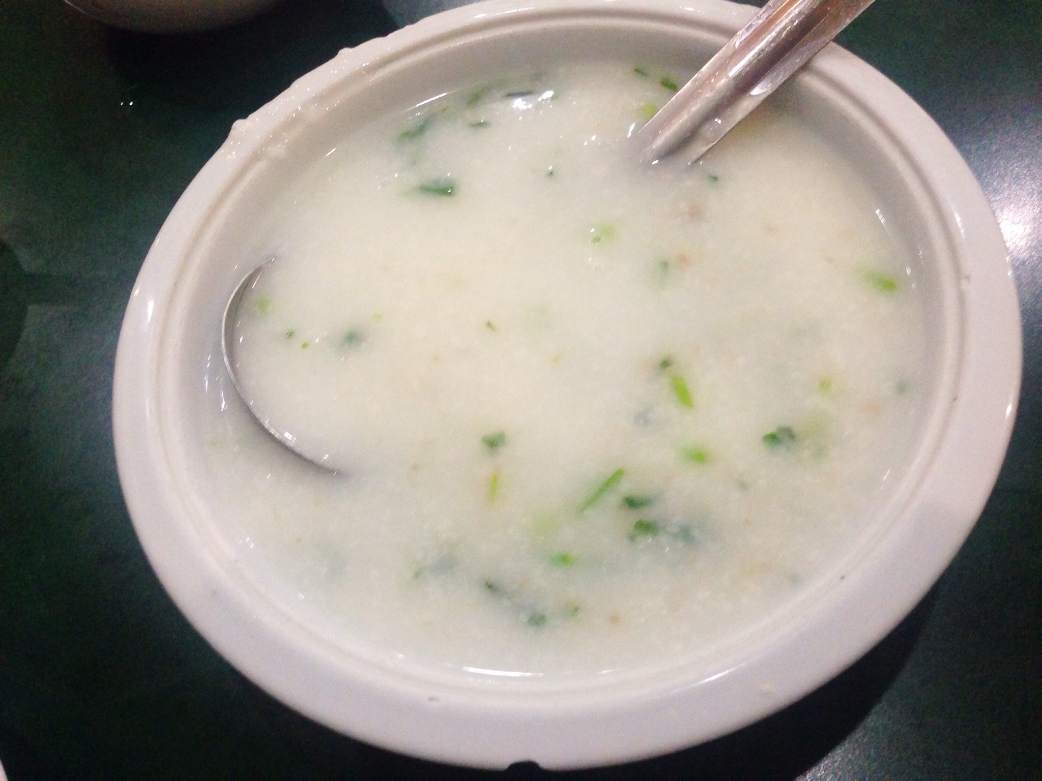 Watercress and Minced Beef Congee