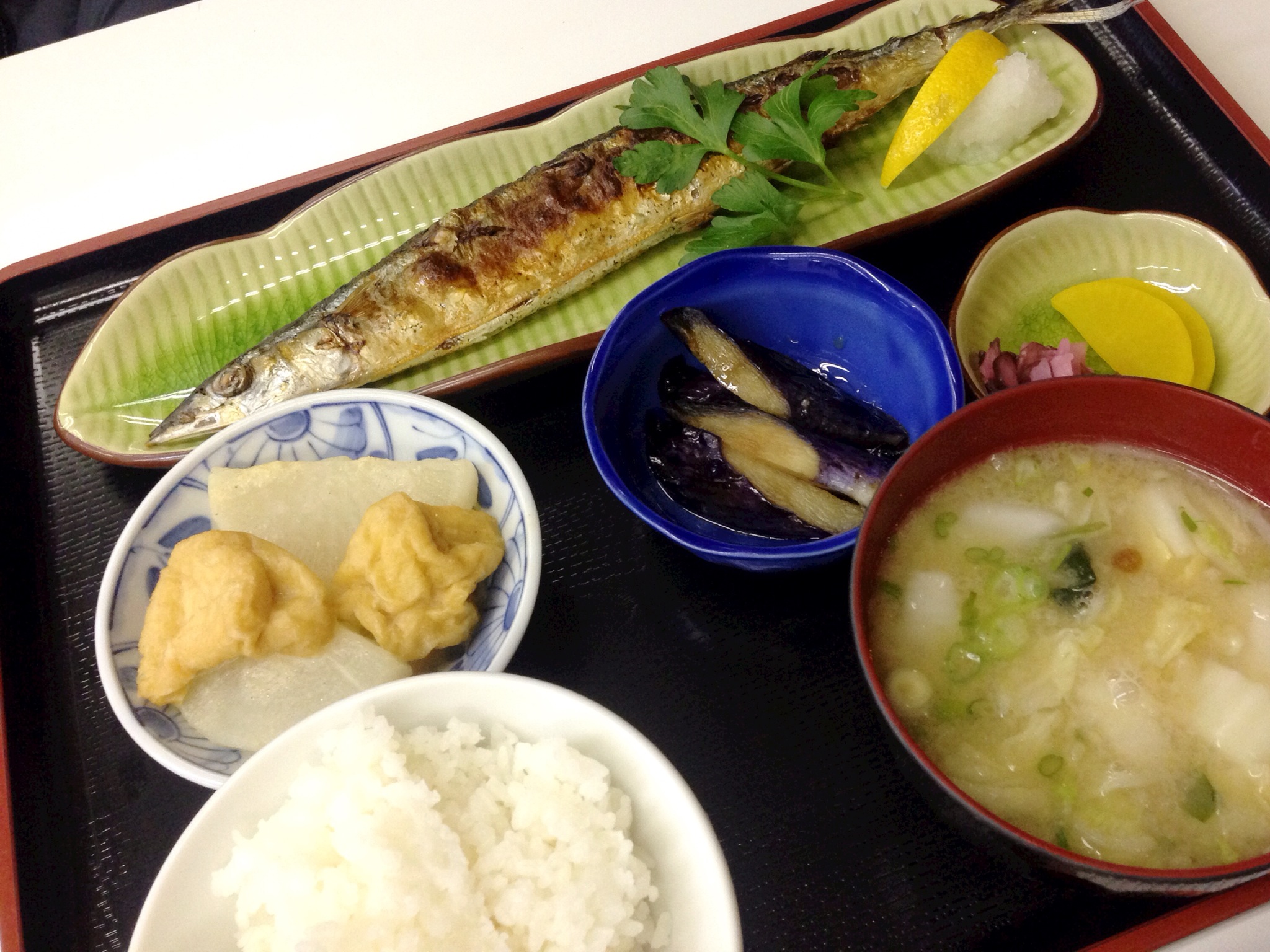 Teishouku - Grilled Pike Mackerel @ Aotoya Blue Door