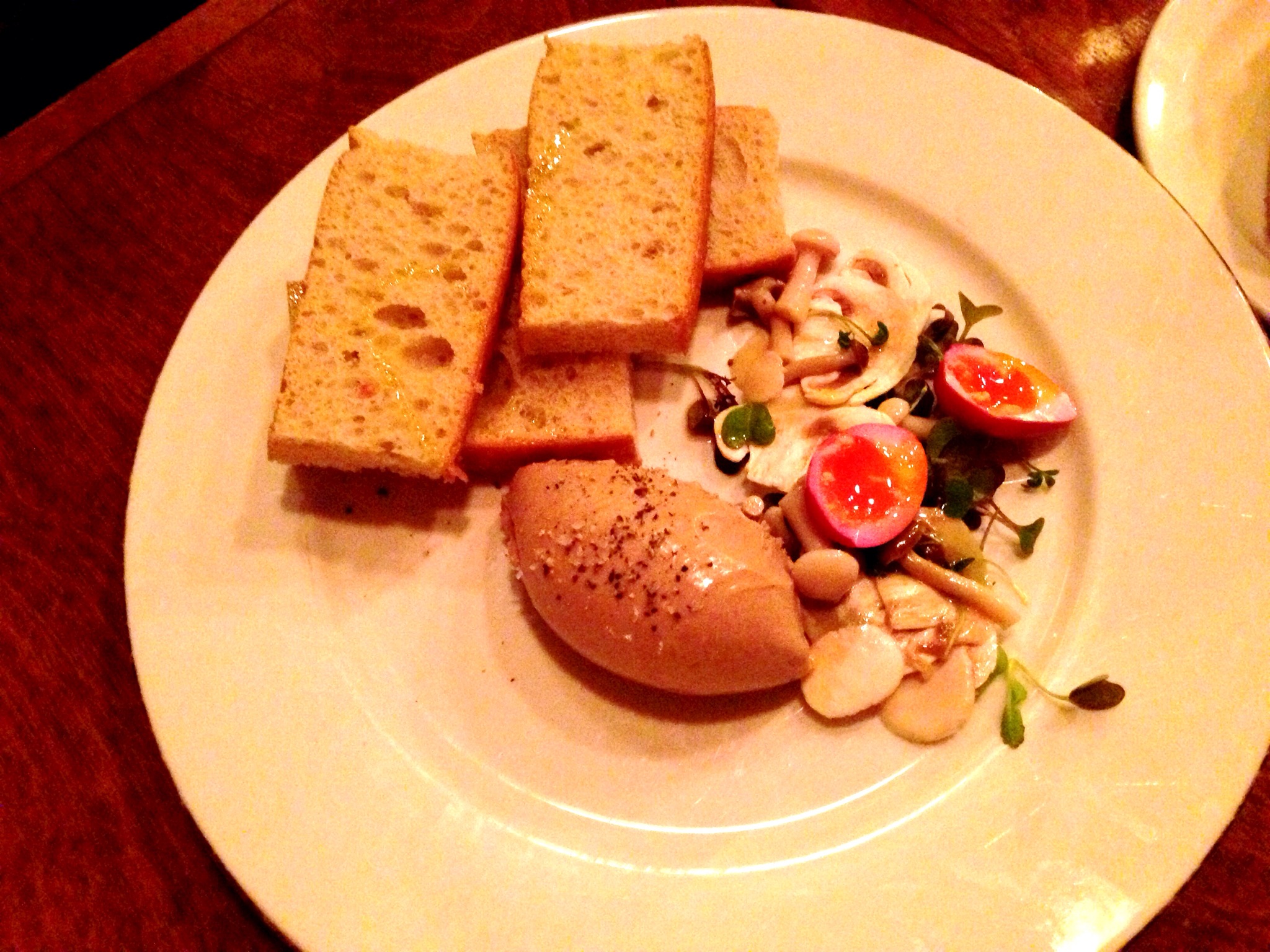 Antipasto Special: Chicken Liver Mouse, Mushroom, and Quail Egg @ Ask For Luigi