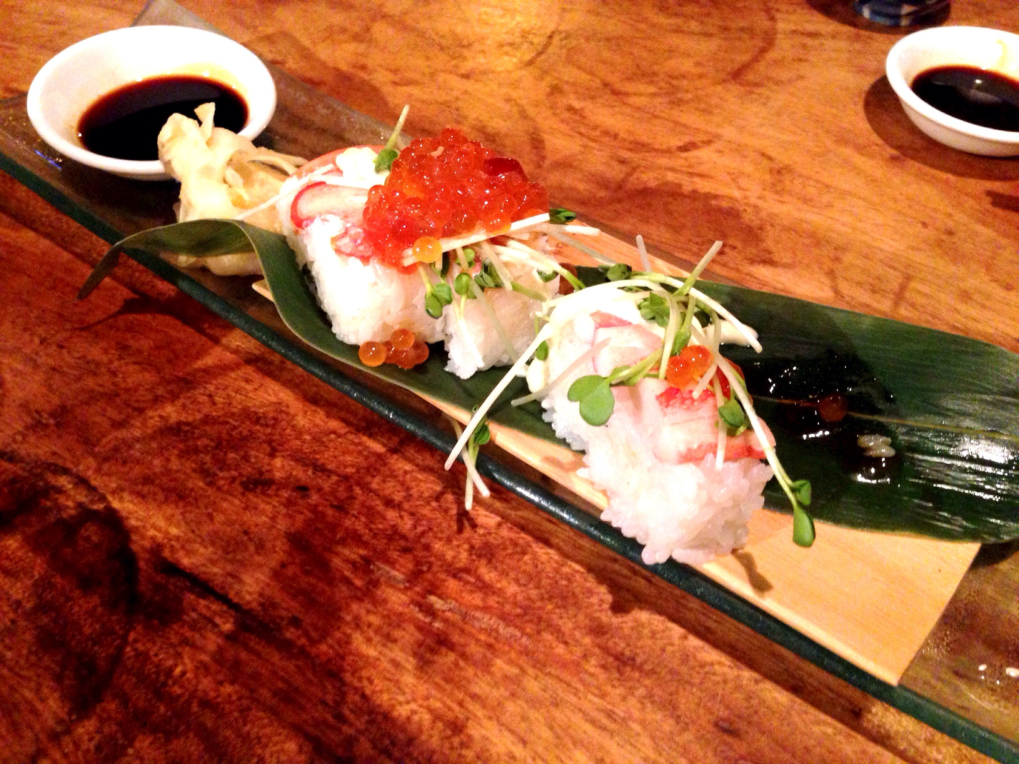 PRESSED SNOWCRAB SUSHI @ Kingyo Izakaya