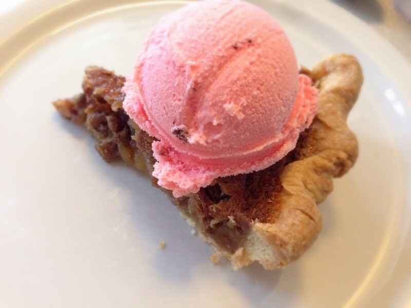 Pecan Pie & Strawberry Ice Cream @ Acme Cafe