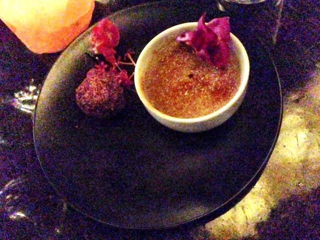Earl Grey Creme Brûlée & Raspberry Cinnamon Chocolate Truffle @ Exile Bistro