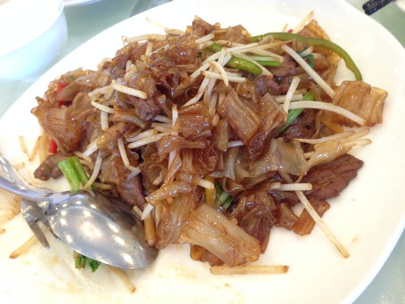 Beef and Flat Glass Noodles