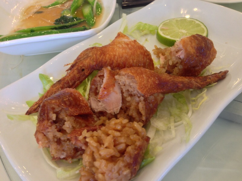 Stuffed Chicken Wings with Sticky Rice