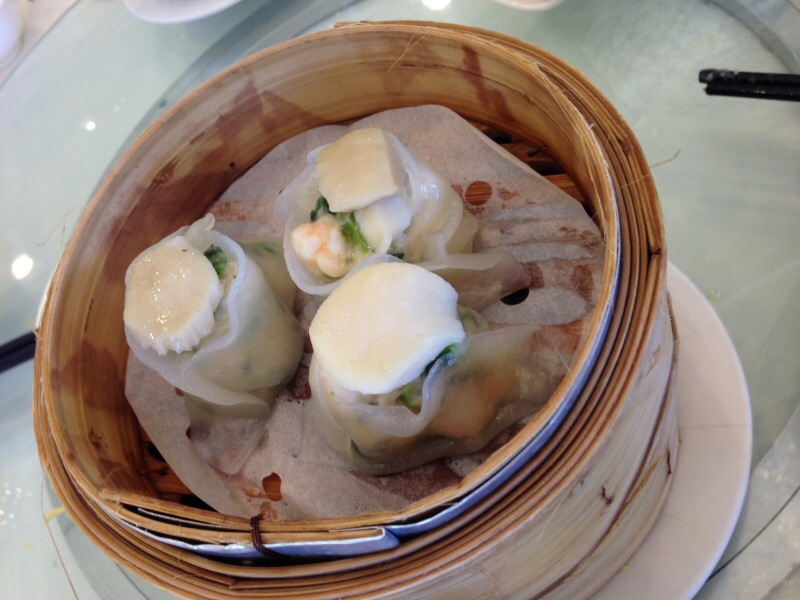 Scallop and Pea Tip Dumplings
