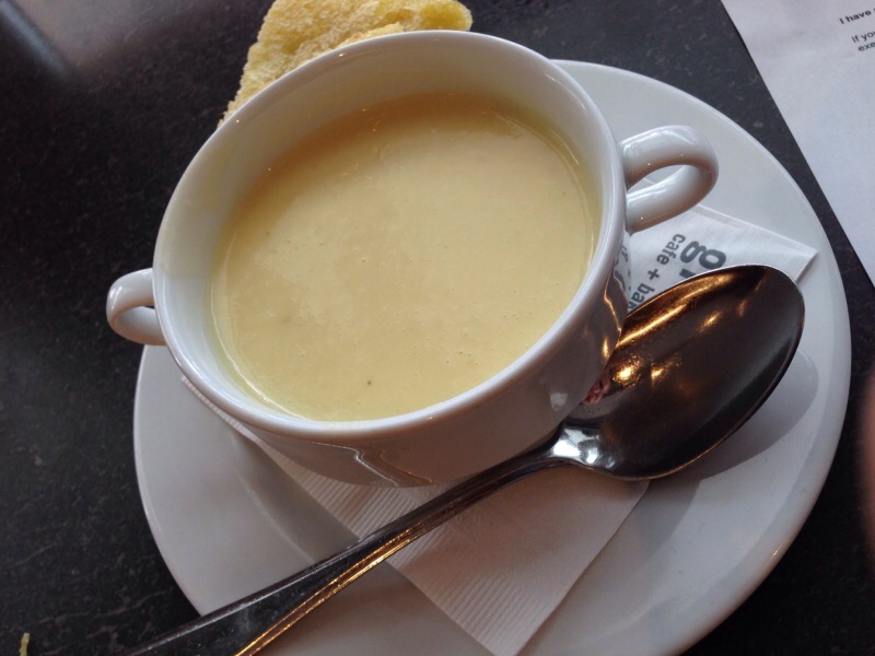 potato and leek soup @ giovane cafe potato and leek soup @ giovane cafe
