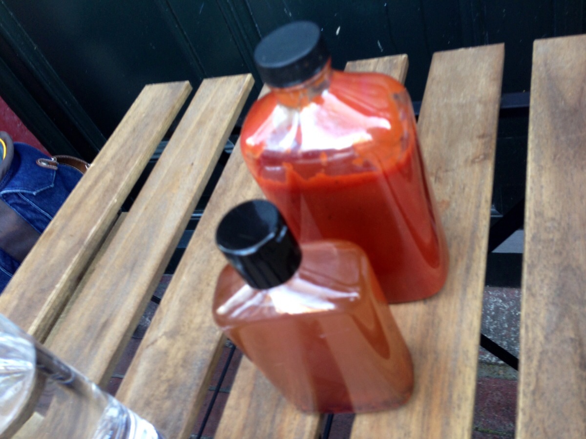 House BBQ Sauce and Chilli Vinegar @ Peckinpah