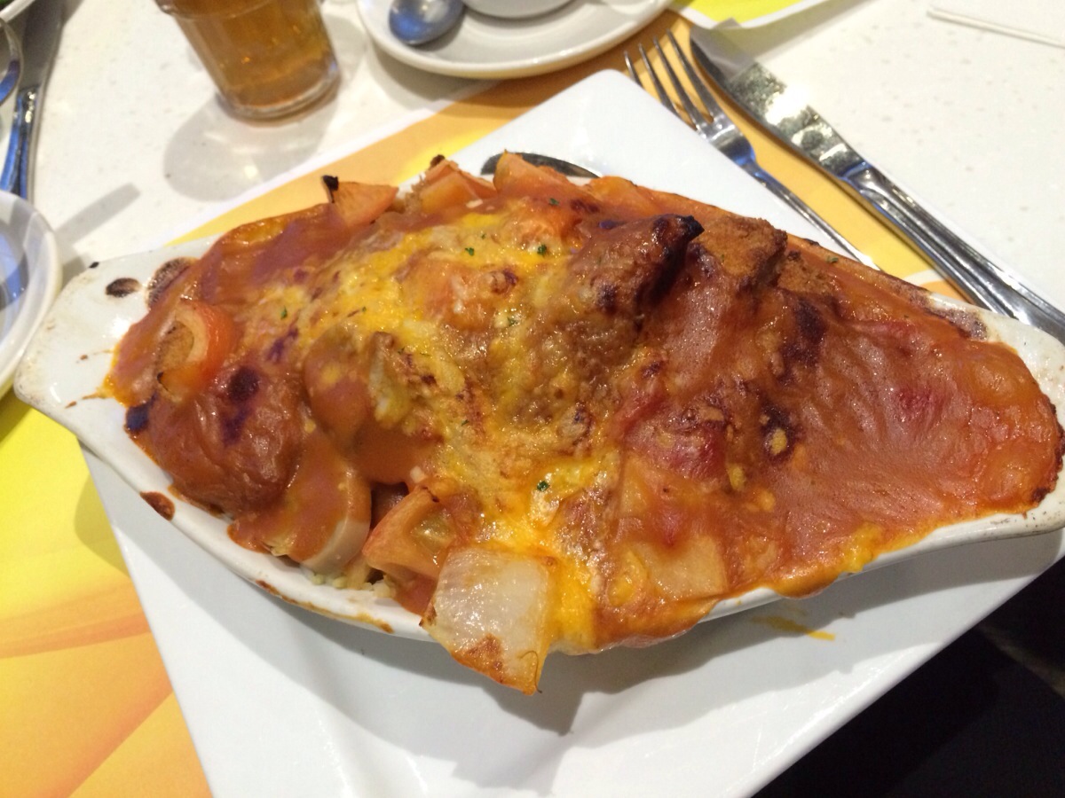 Baked Pork Chop on Rice @ Copa Cafe Richmond