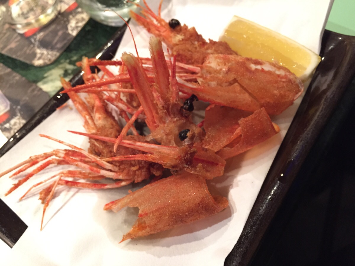 deep fried sweet prawn heads deep fried sweet prawn heads
