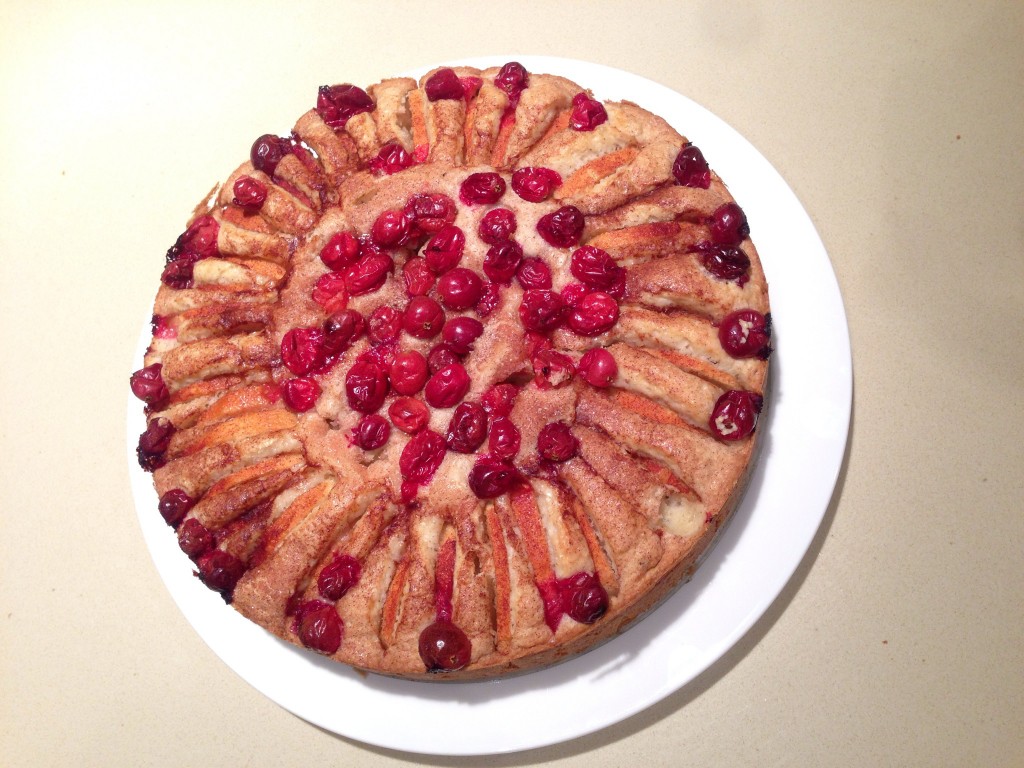 Sally Schmitt's Cranberry and Apple Kuchen