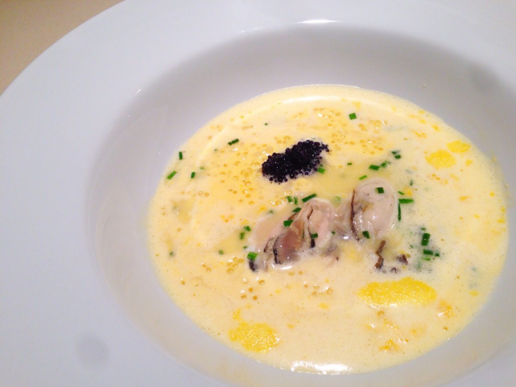 Oyster and Pearls - Sabayon of Pearl Tapioca with  Oysters and Caviar