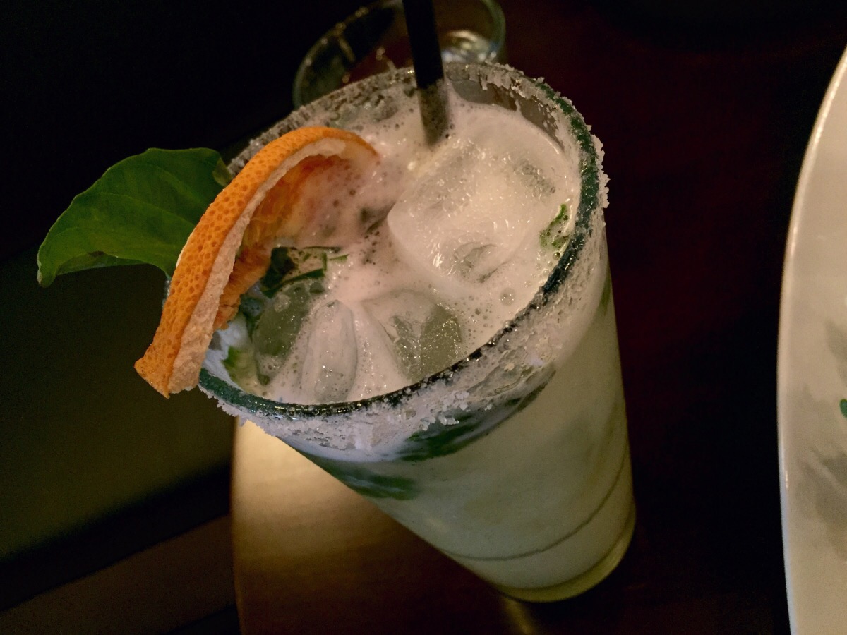 basil and grape smash