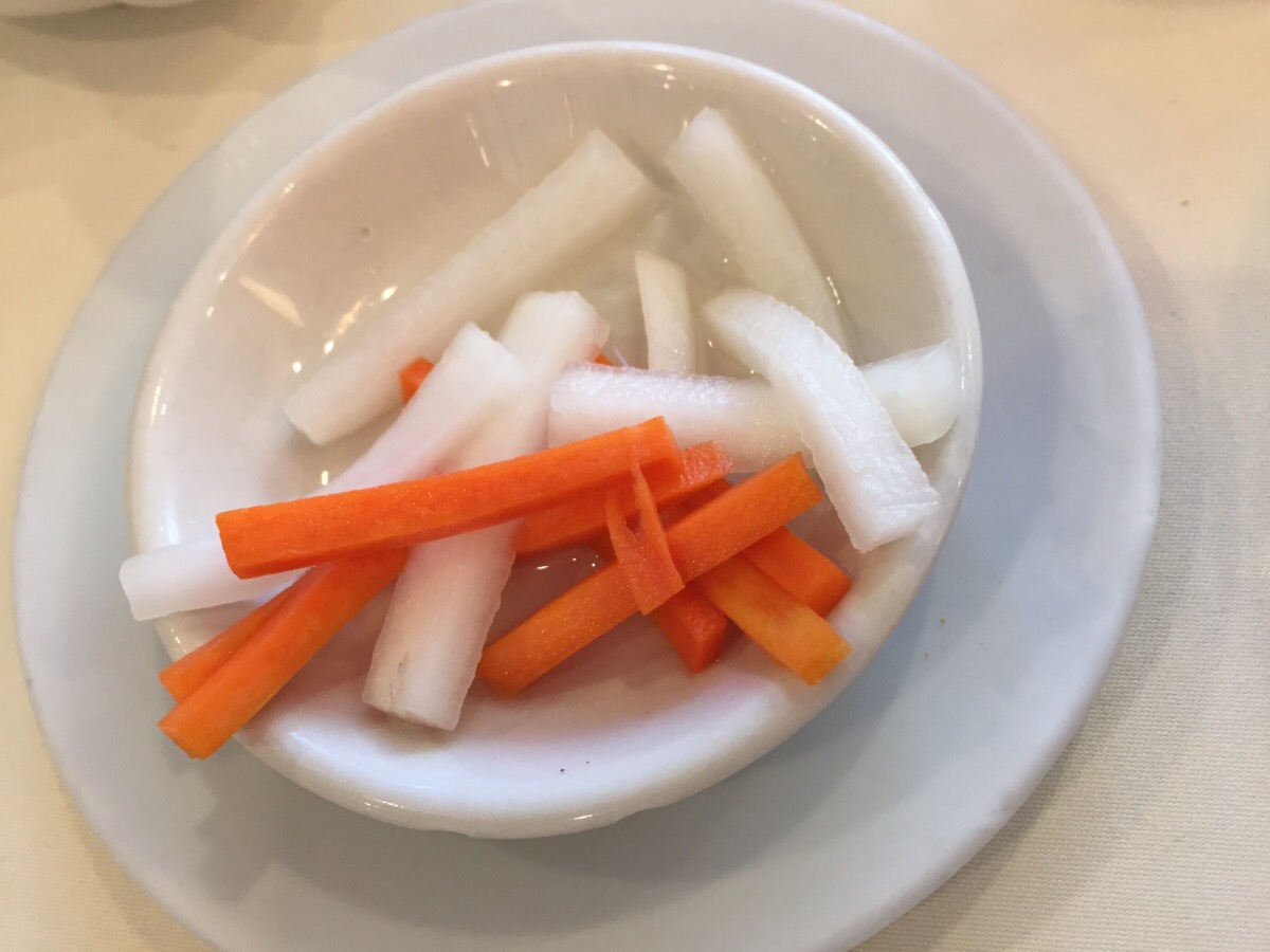 sweet pickled radish and carrot @ phoenix garden