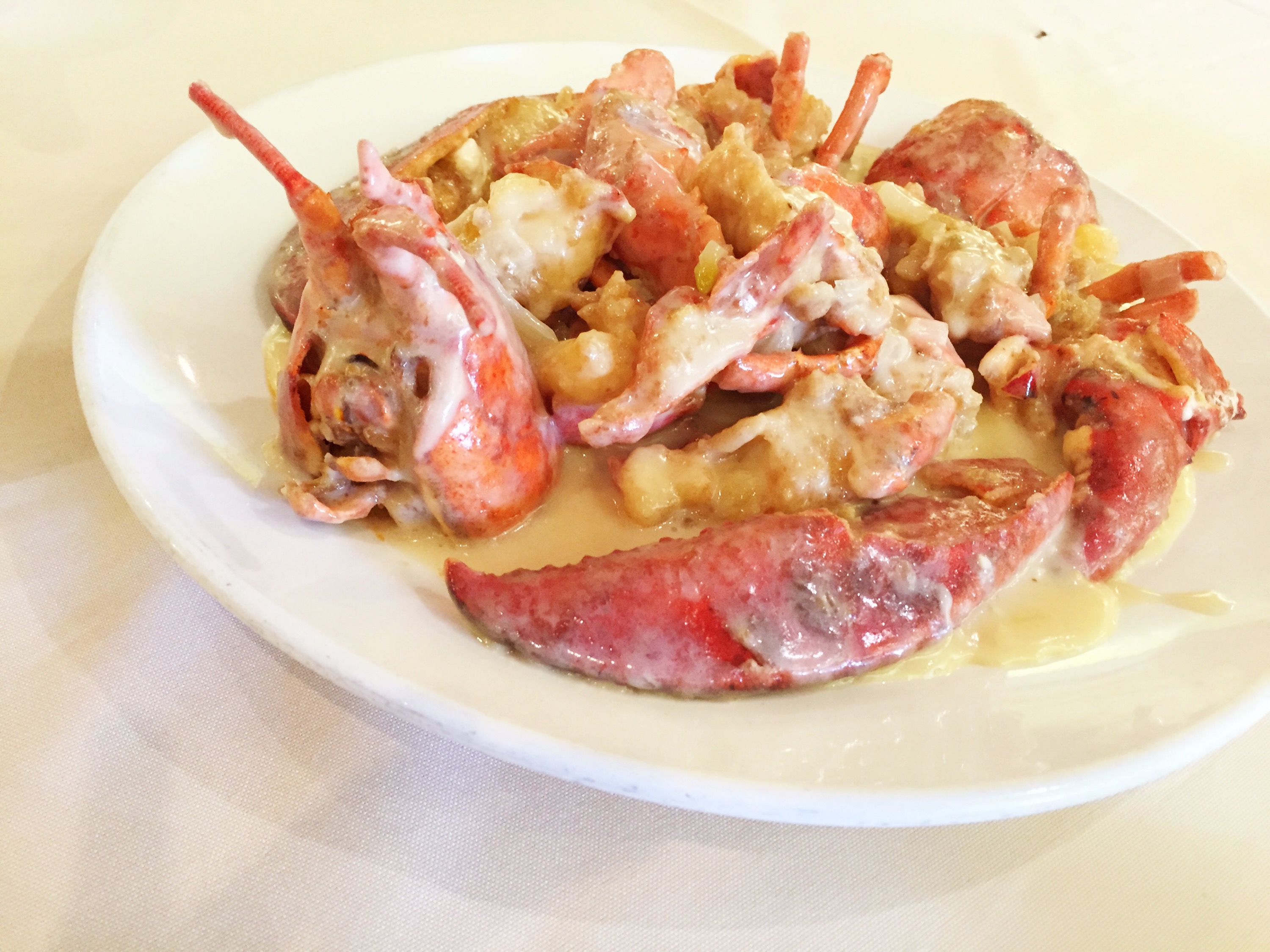 lobster with cream sauce Cantonese style