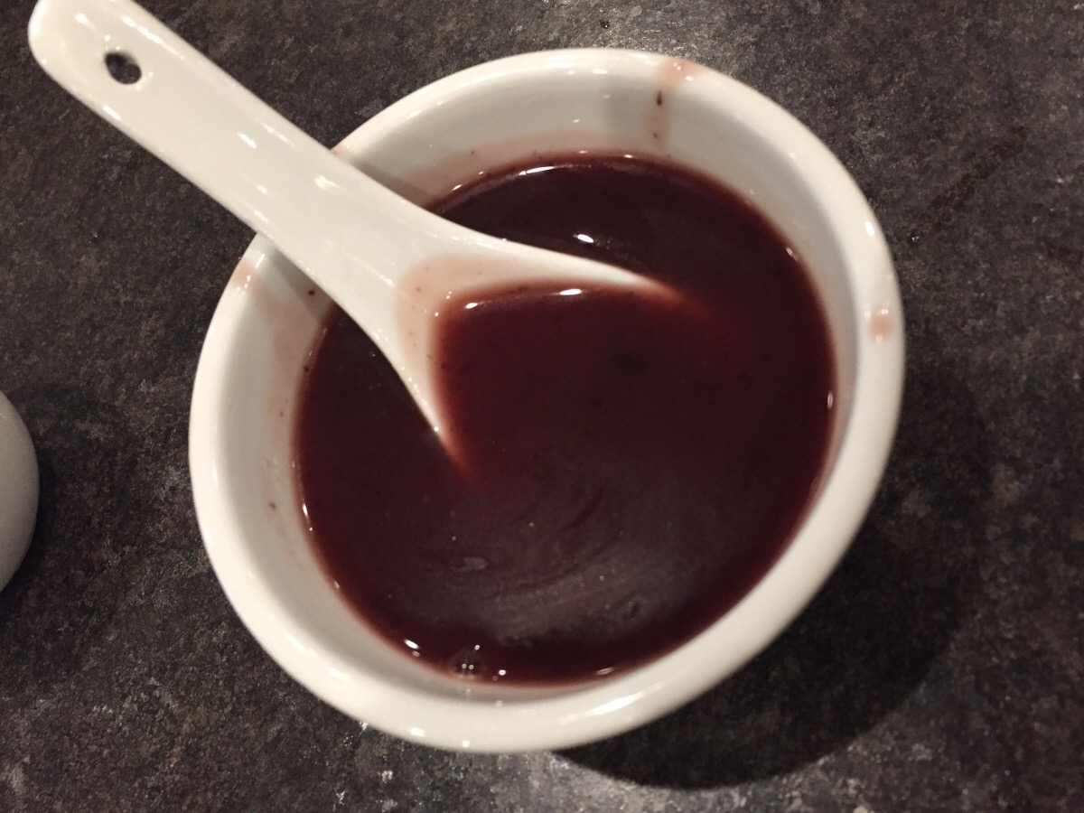 black sticky rice soup