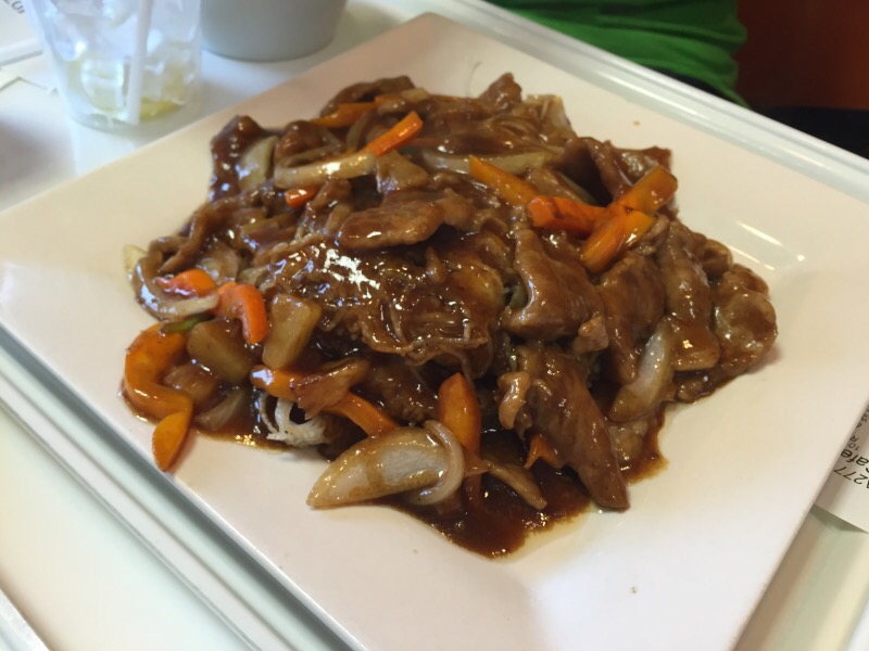Satay Beef on Rice Noodle