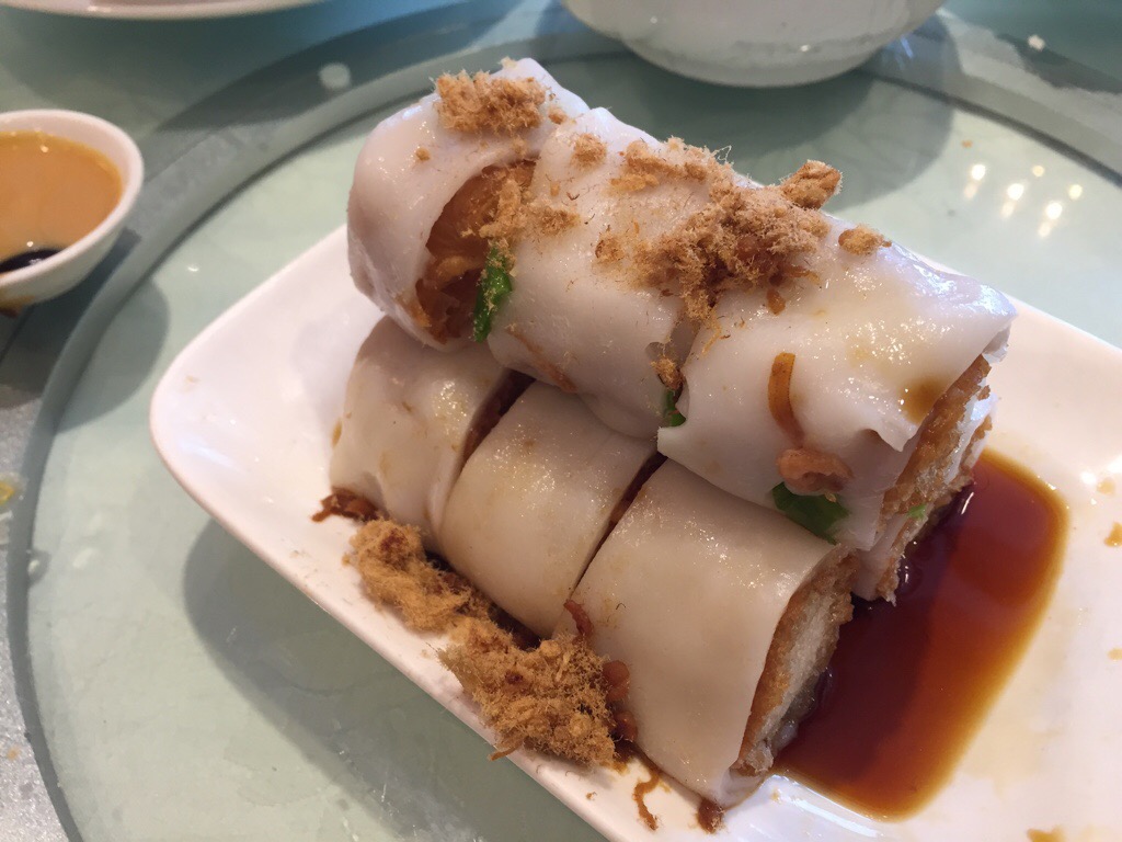 Chinese doughnut rice roll wrap
