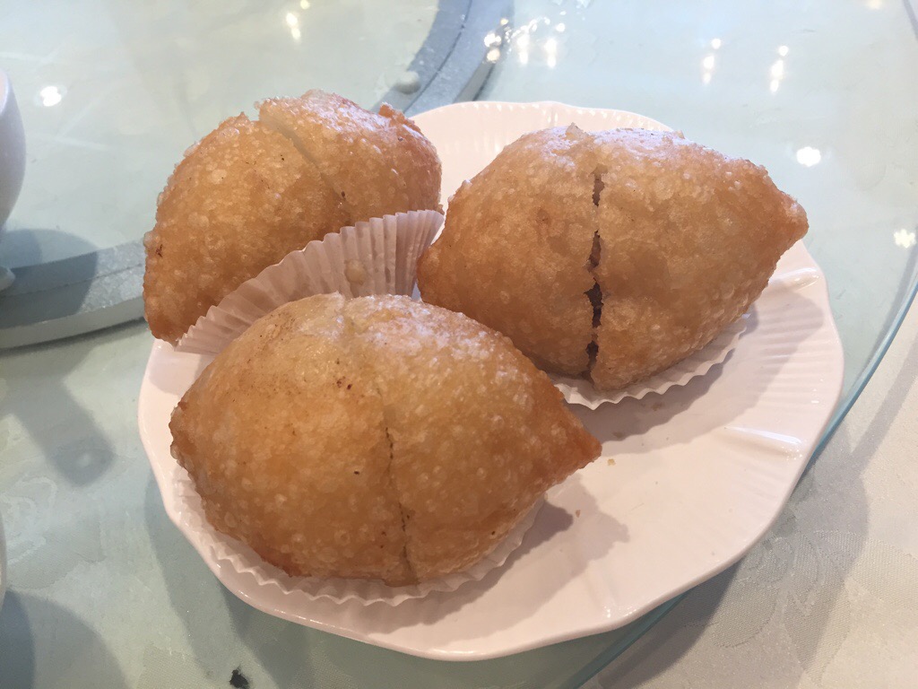 deep fried dried shrimp dumplings