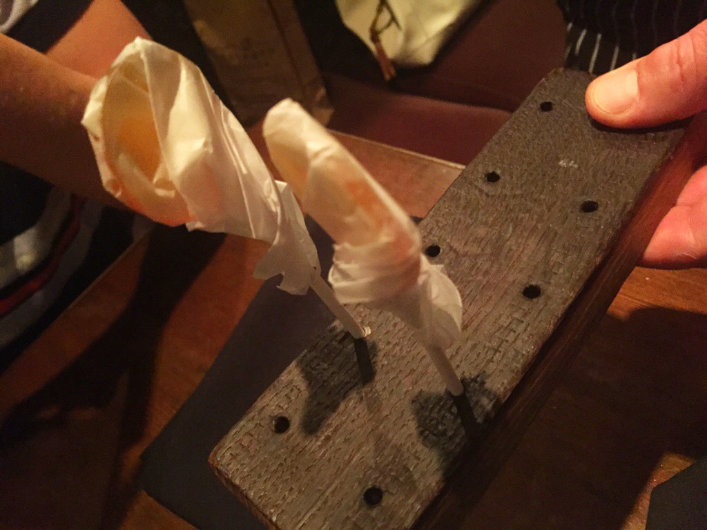 caramel lollipop