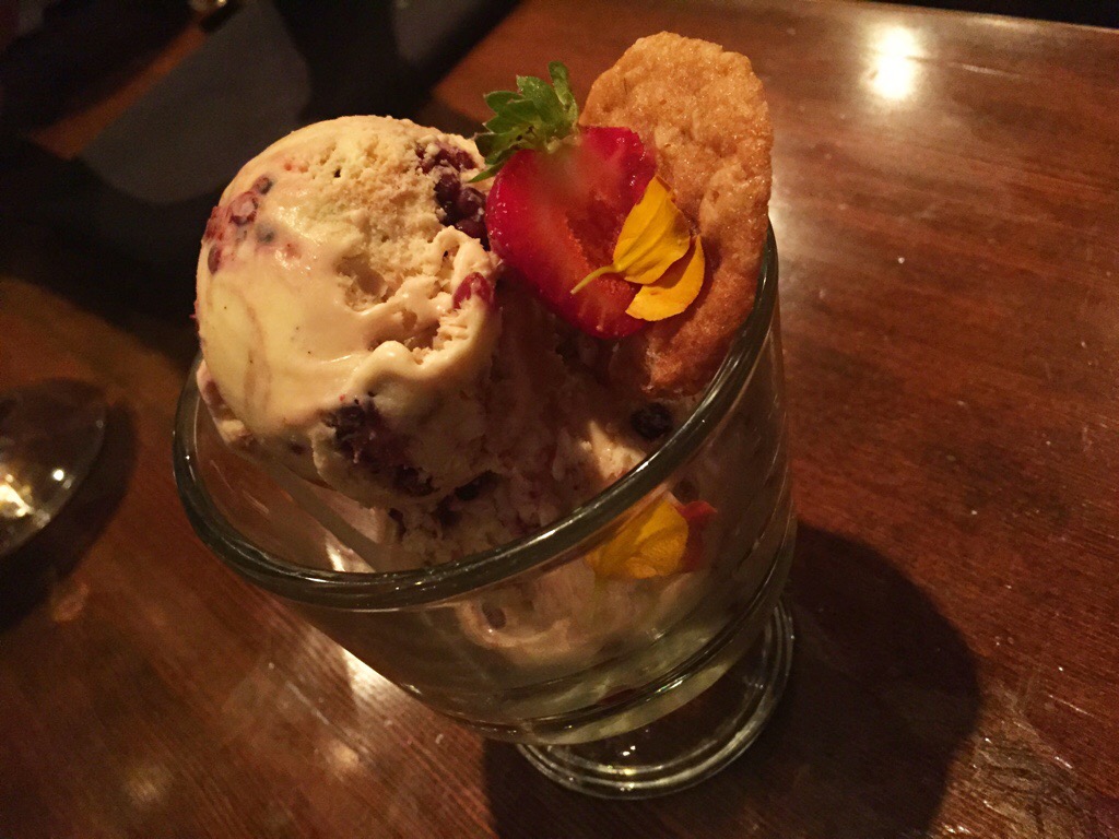 black berry balsamic ice-cream