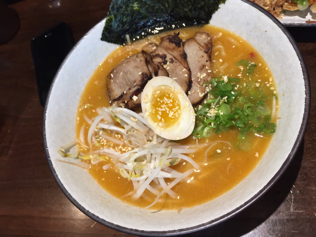 tonkotsu ramen with spicy garlic