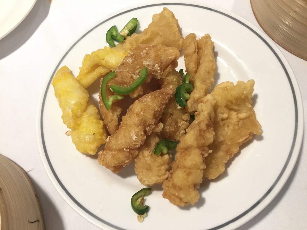 fried squid with salt and chili