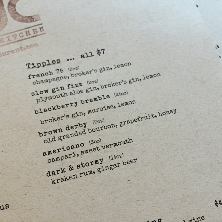 happy hour at Tuc Craft Kitchen