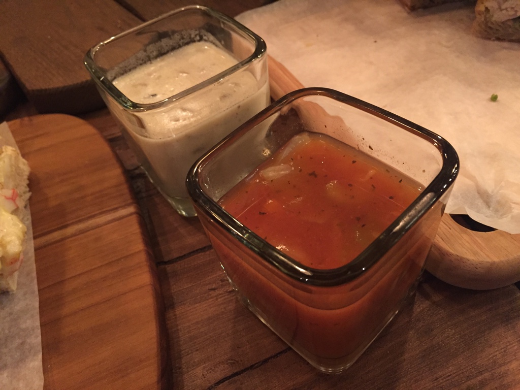 Minestrone Soup and Clam Chowder Soup