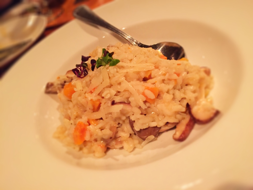MUSHROOM AND BUTTERNUT SQUASH RISOTTO