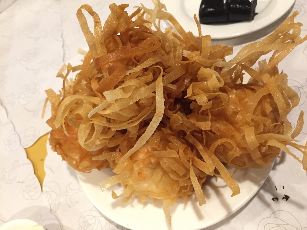 fried shrimp taro balls