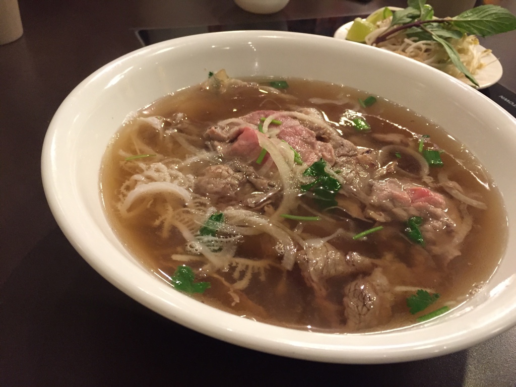 'everything' beef pho