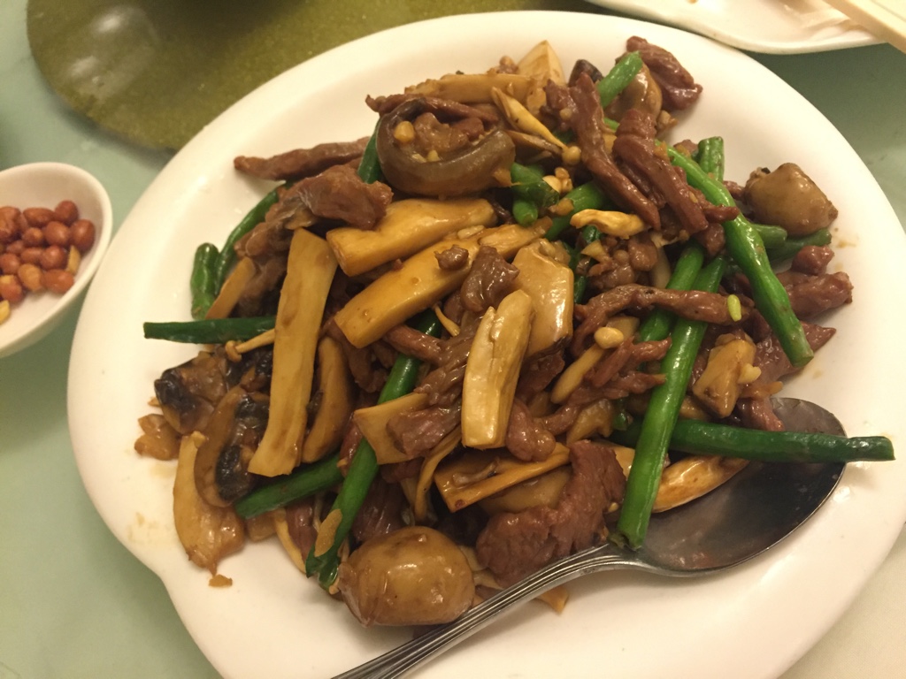 mushroom and beef stirfry
