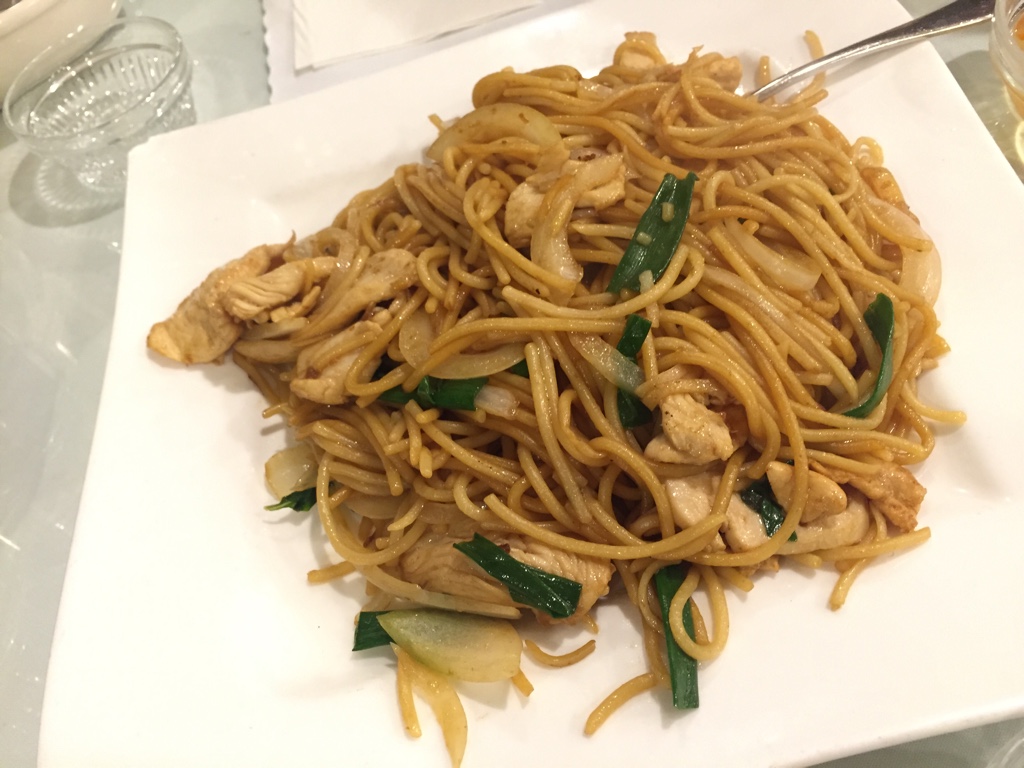 Pan Fried Chicken Noodles