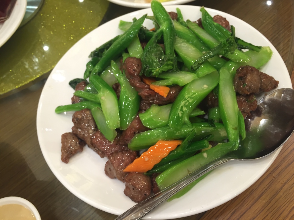 gai lan beef stir fry