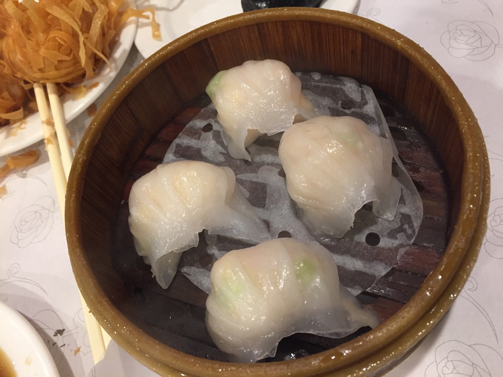 shrimp dumplings (har gow)