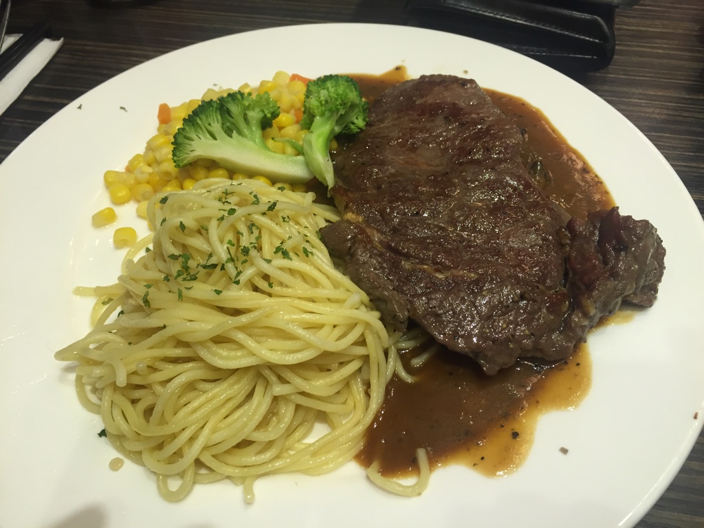 Steak and Spaghetti