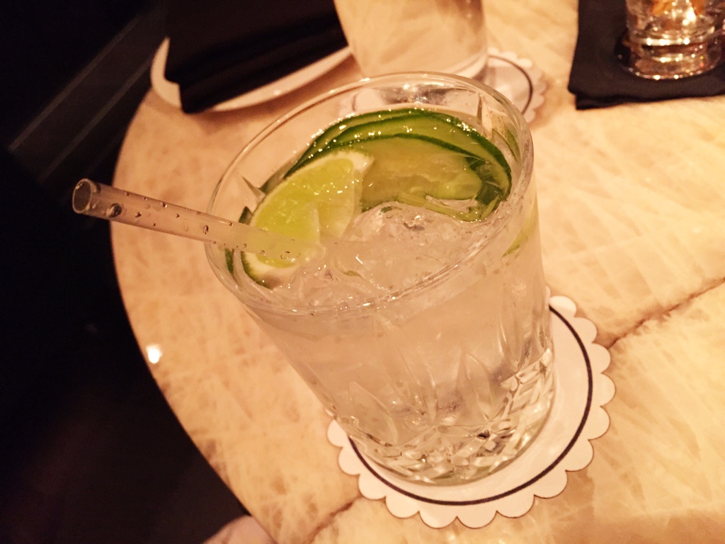 Hendrick's and Soda with Cucumber