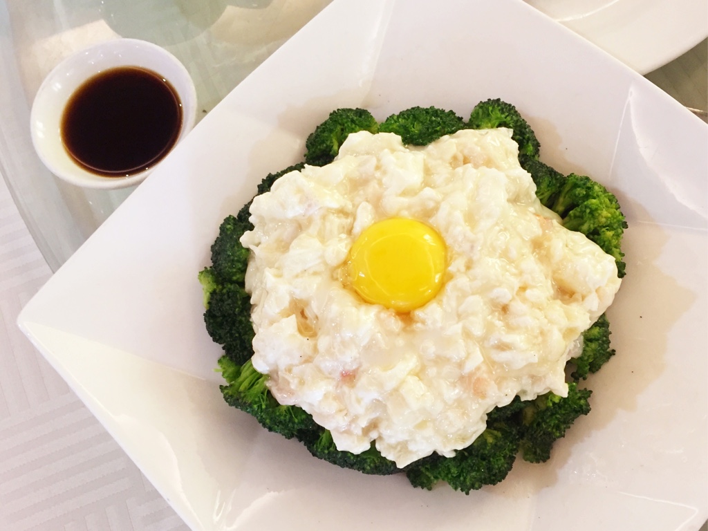 Pan Fried Egg White and Seafood