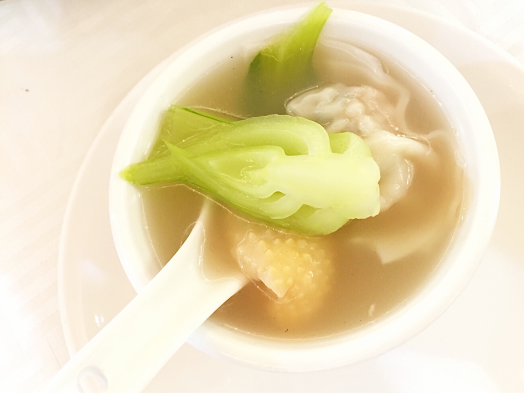Wonton and Chicken Soup in Clay Pot