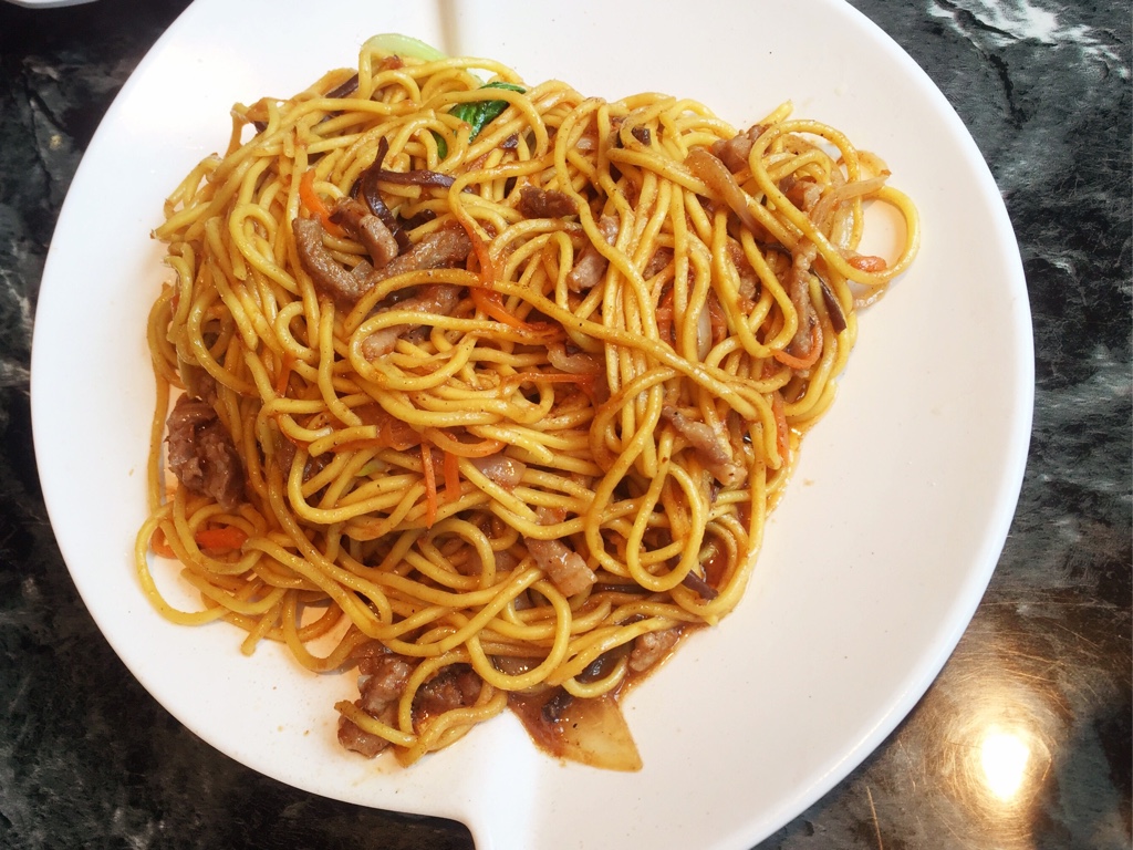 Satay Pork Pan Fried Noodles