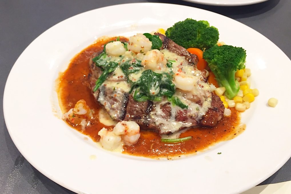 Ribeye Steak with Crawfish