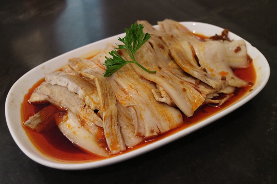 Sliced Pork with Garlic Sauce
